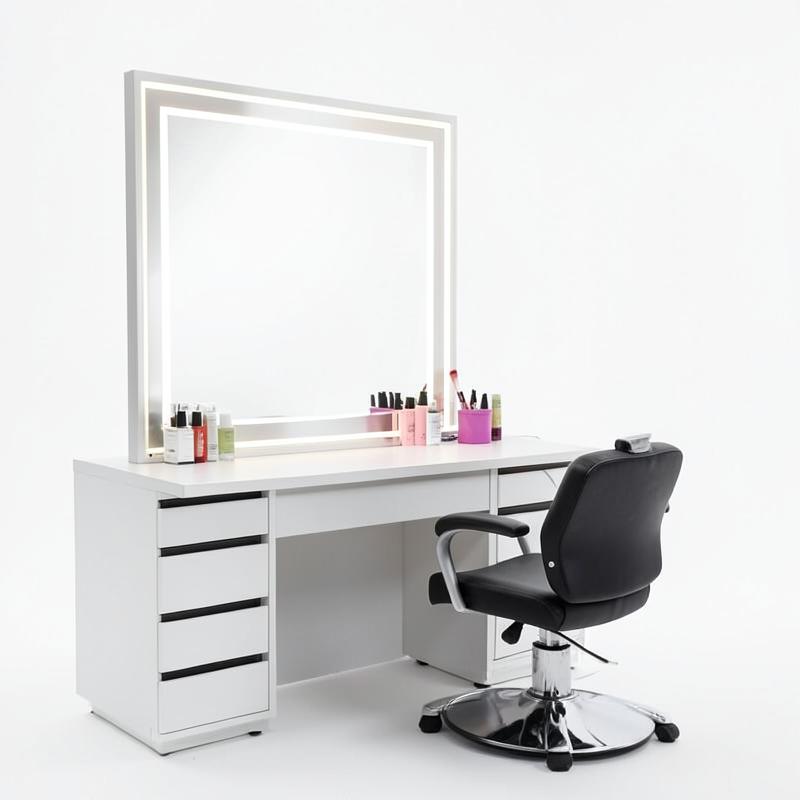 Poste de coiffage & miroir